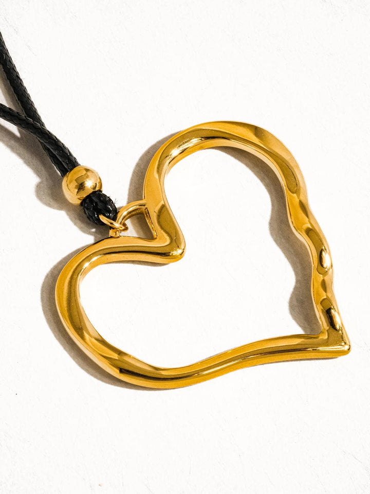 Jeffrey Large Heart Necklace