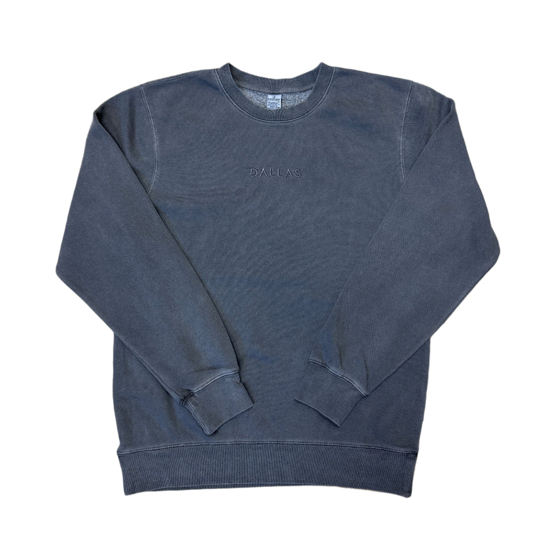 Dallas Embroidered Crew Sweatshirt