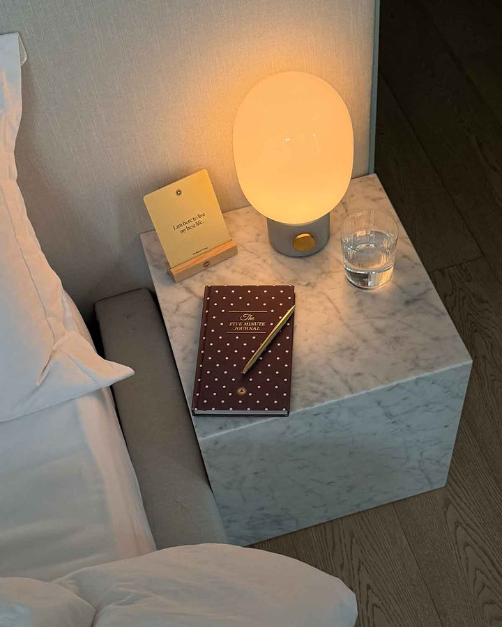 The Five Minute Journal Mocha Polka Dot