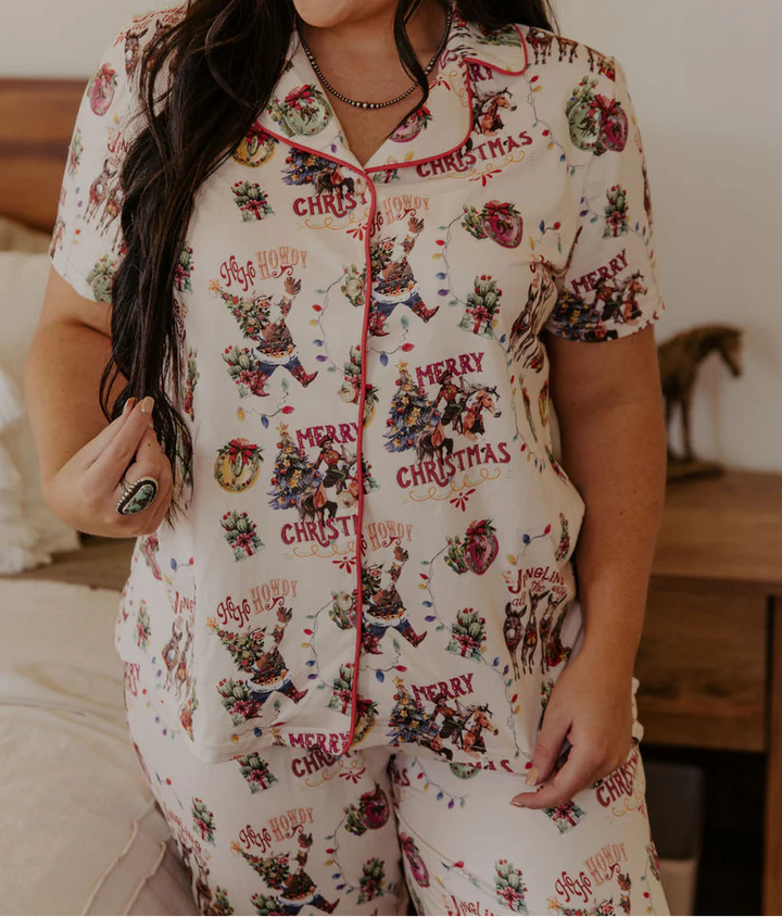 Ho Ho Howdy Christmas Pajama Set