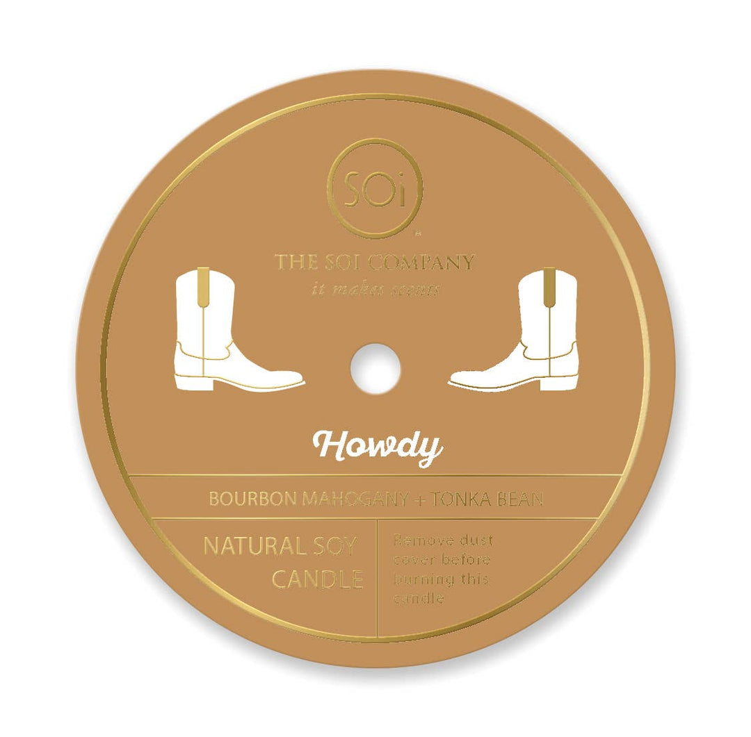 Howdy Cowboy Boot Candle