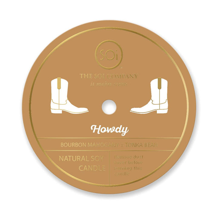 Howdy Cowboy Boot Candle