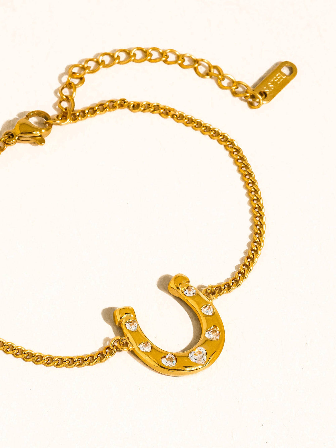 Tundra CZ Horseshoe Chain Bracelet