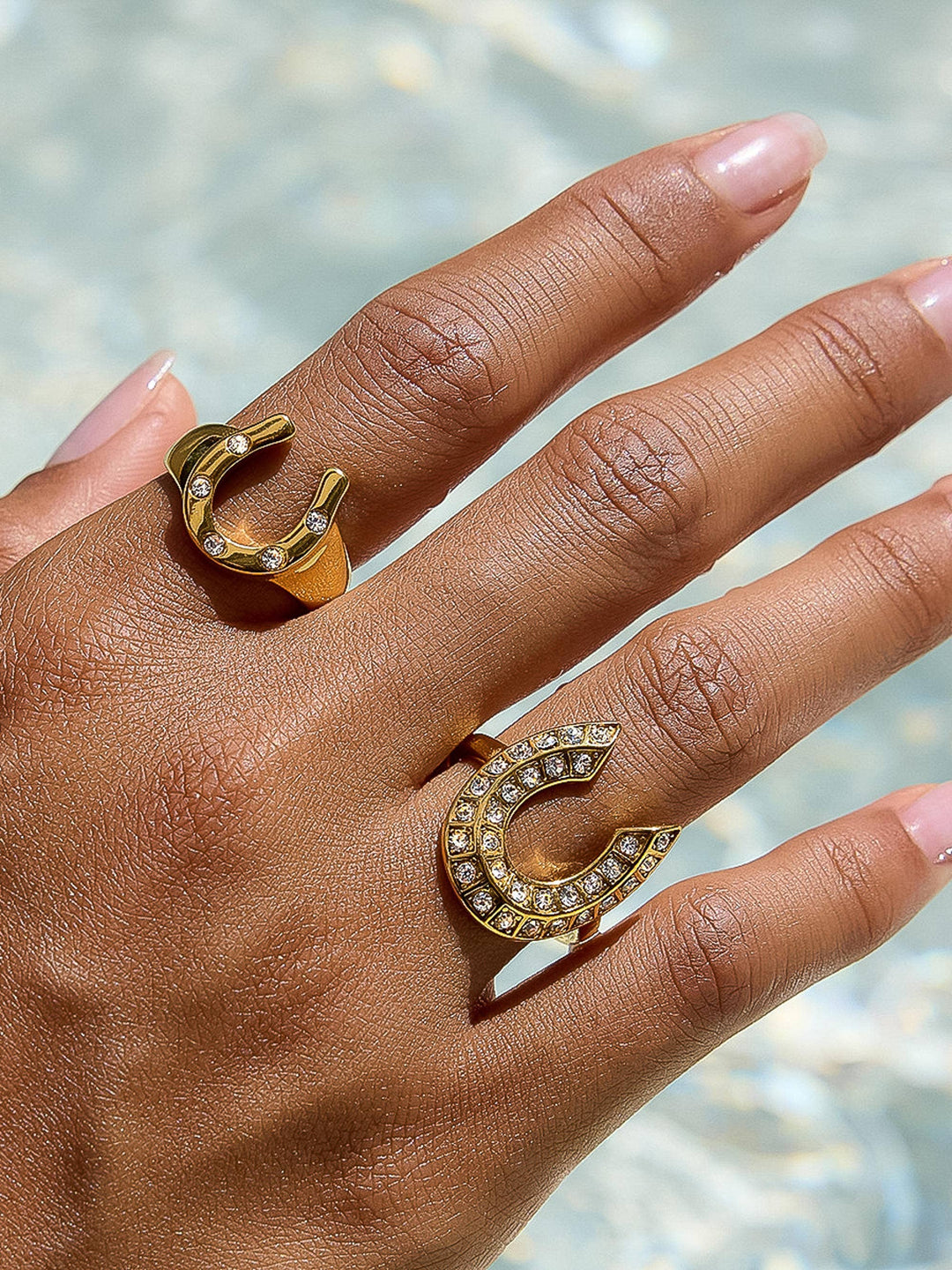 CZ Horseshoe Ring