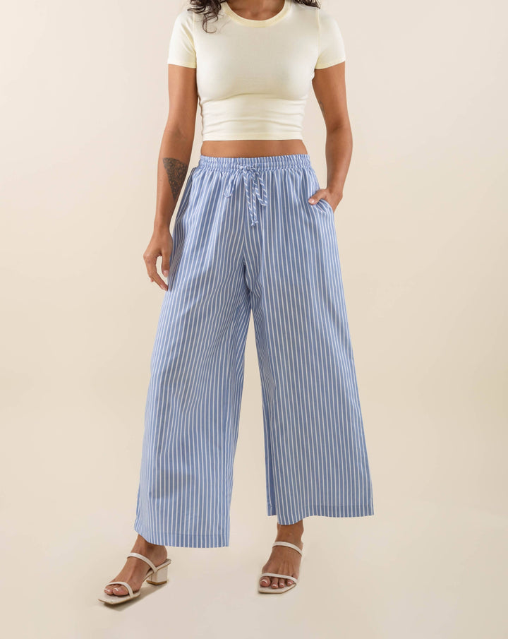 Savannah Striped Culotte Pants