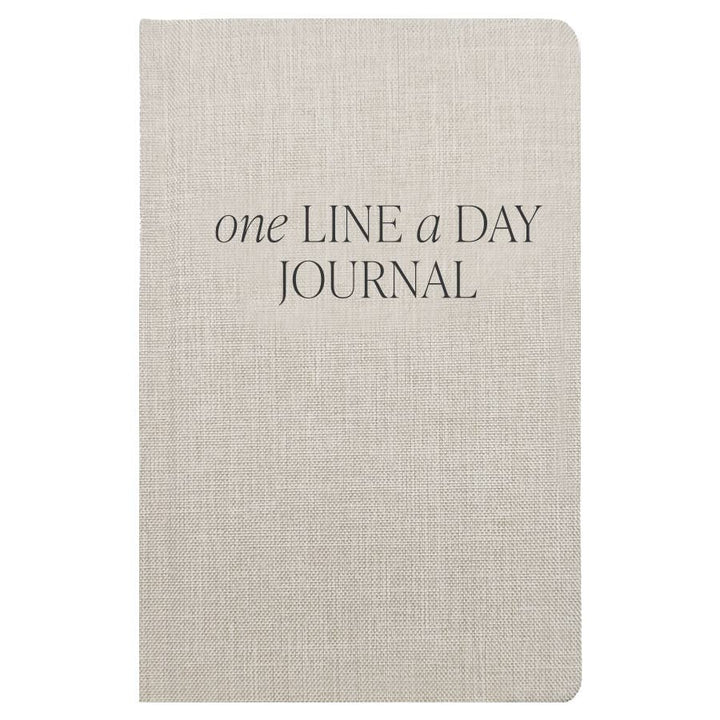 One Line A Day Fabric Ivory Journal