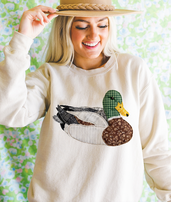Grannys Patchwork Mallard Sweatshirt