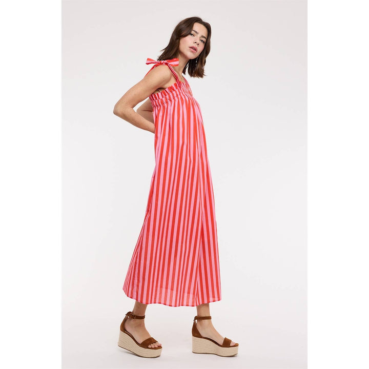 Suzi Striped Midi Dress