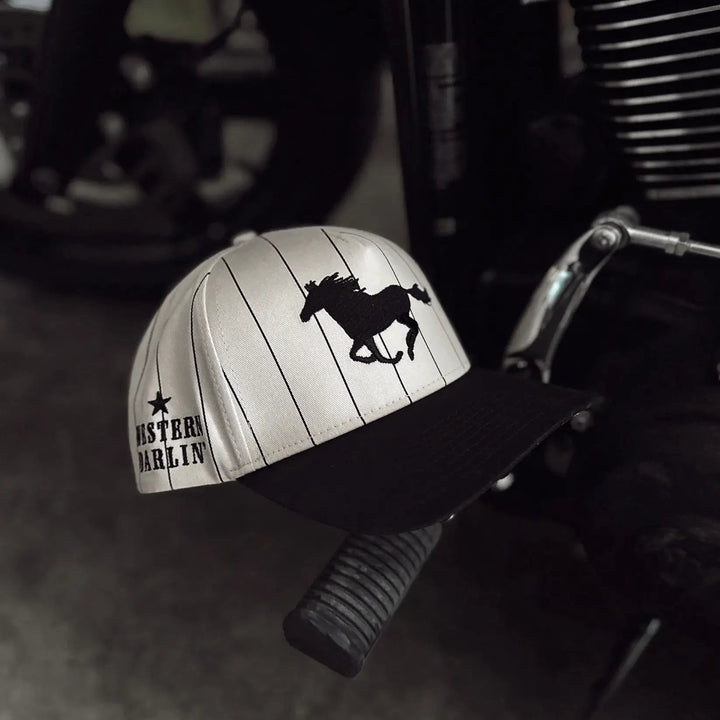 Western Darlin' Pinstripe Mustang Trucker Hat