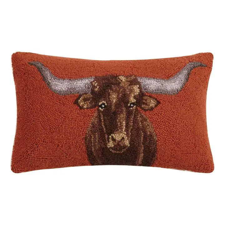 Longhorn Hook Pillow