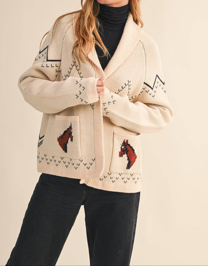 Kendra Horse Knit Sweater