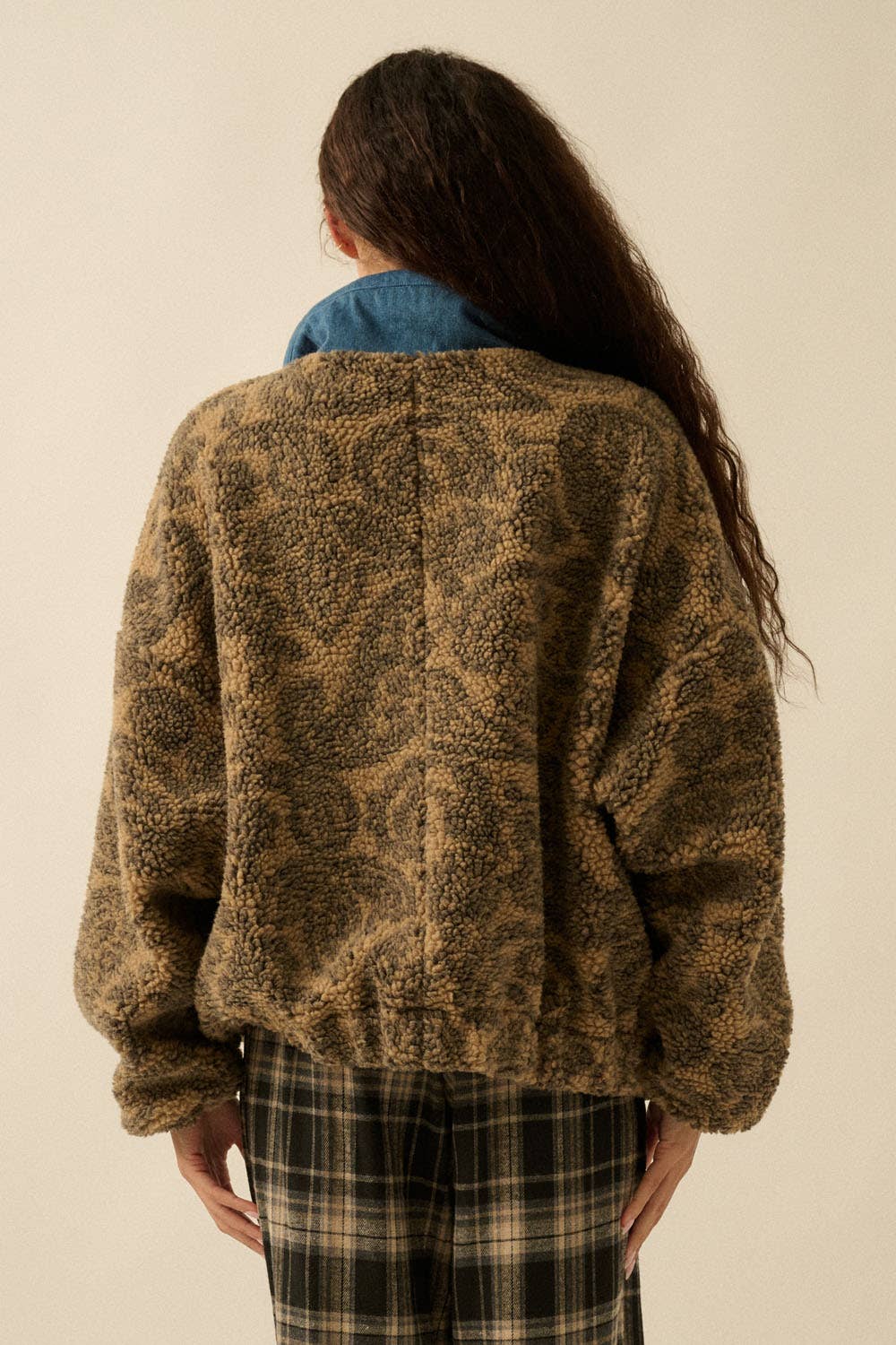 Cassidy Paisley Sherpa Fleece Jacket