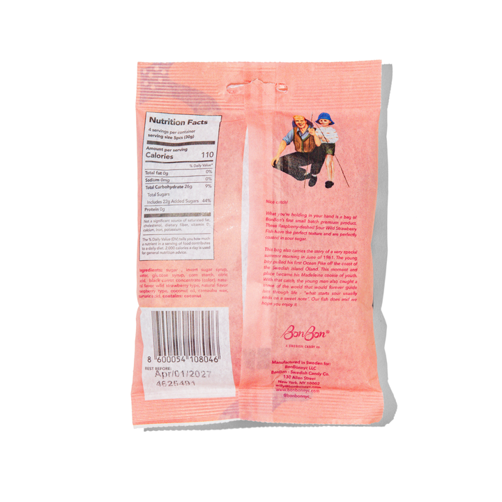 Sour Wild Strawberry Swedish Fish Candy