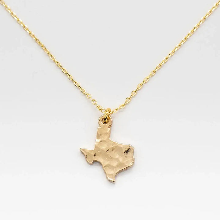 Hammered Texas Pendant Necklace