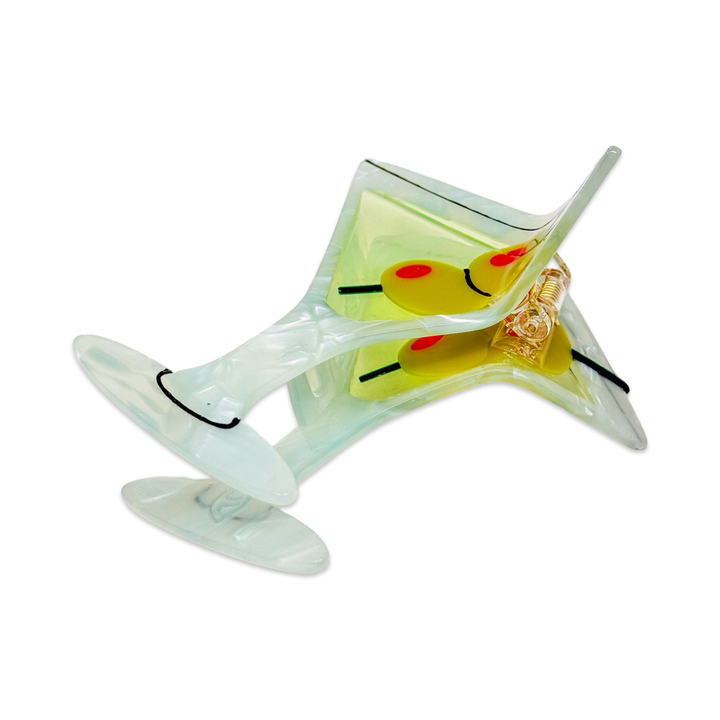 Martini Hair Claw Clip