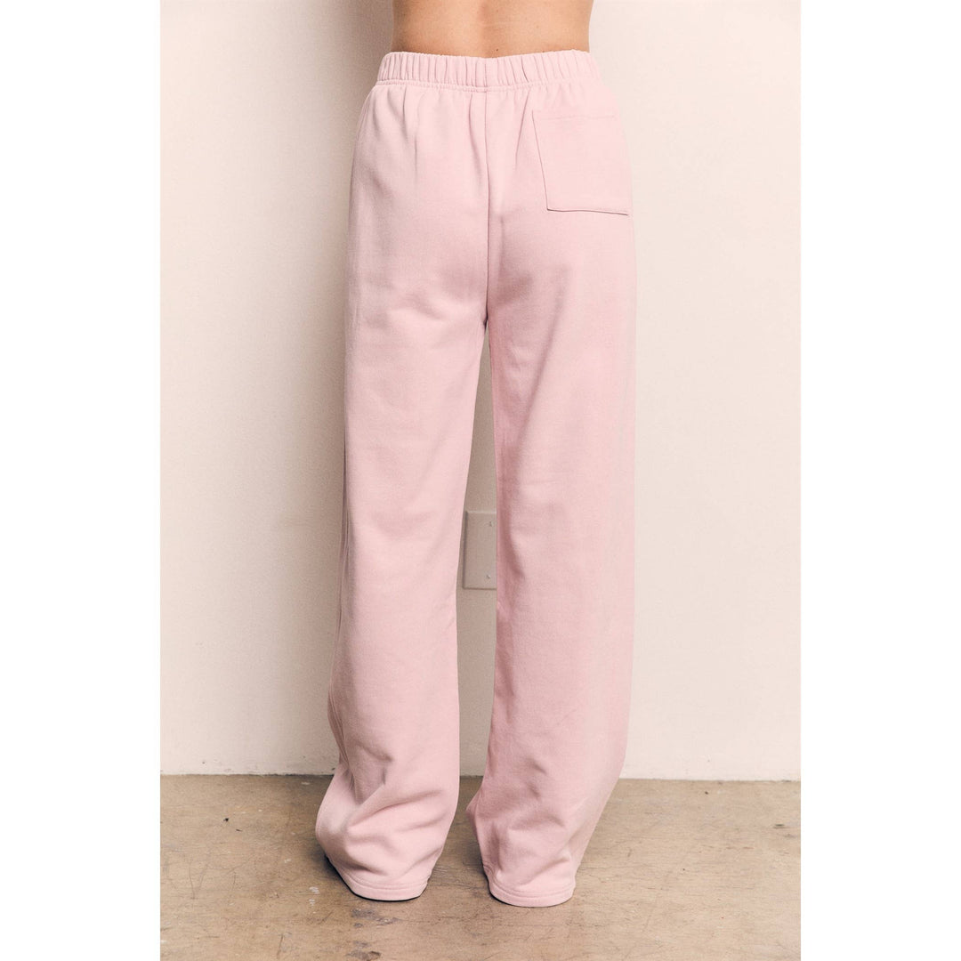 Organic Cotton Terry Wide Pants