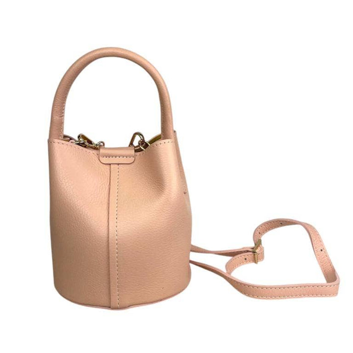 Noemi Italian Leather Bucket Handbag