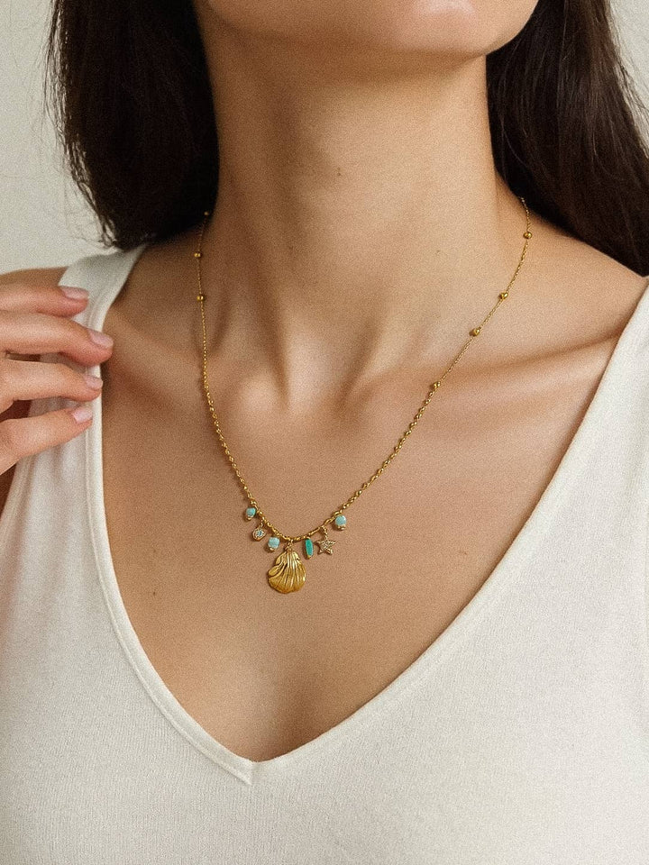 Sumner Shell and Star Necklace
