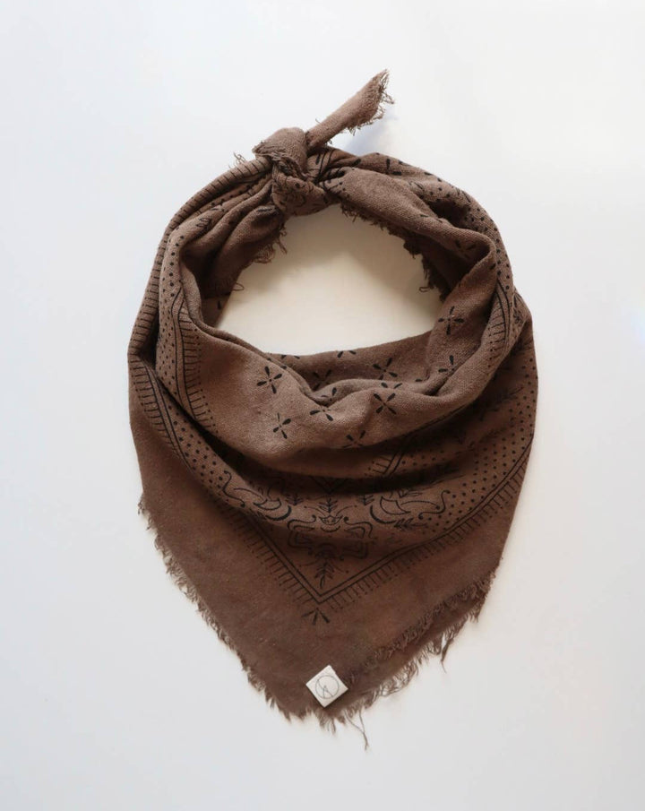 Classic Print Chocolate Bandana