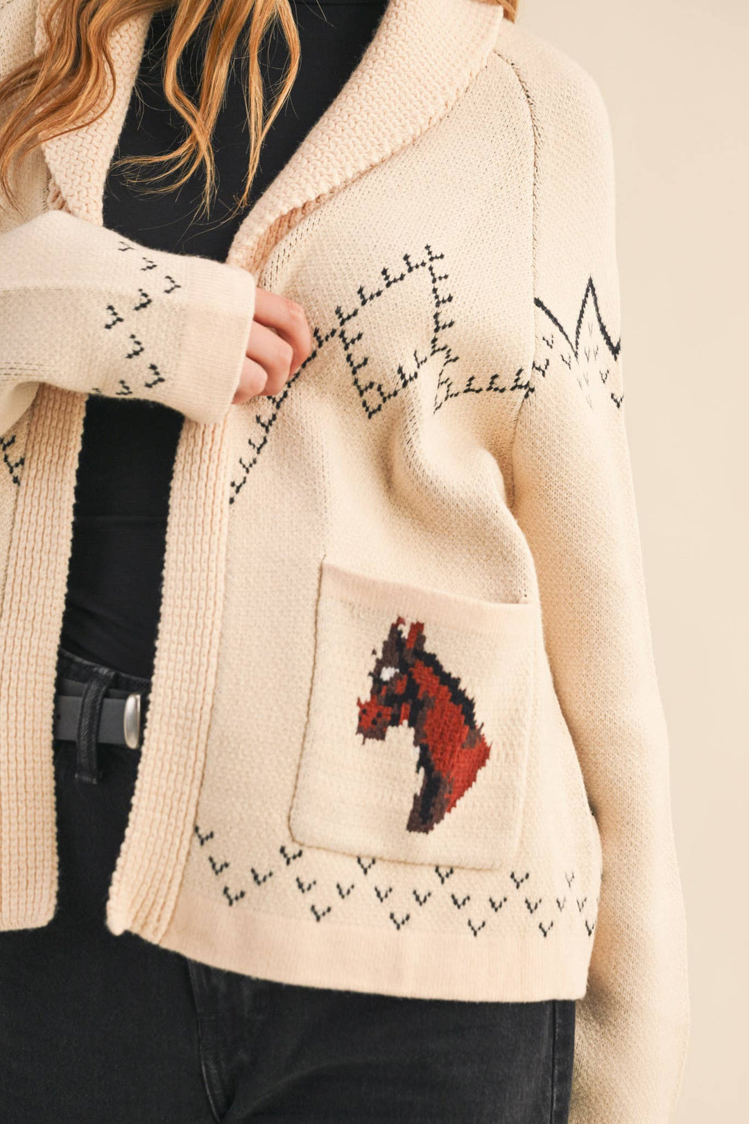 Kendra Horse Knit Sweater