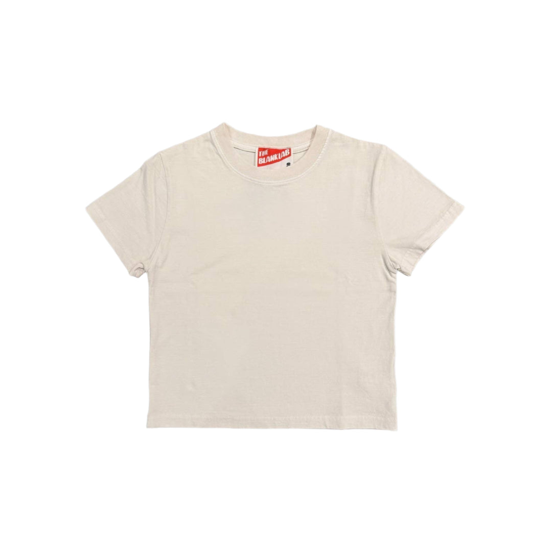 Mineral Washed Cotton Blank Cropped Tee