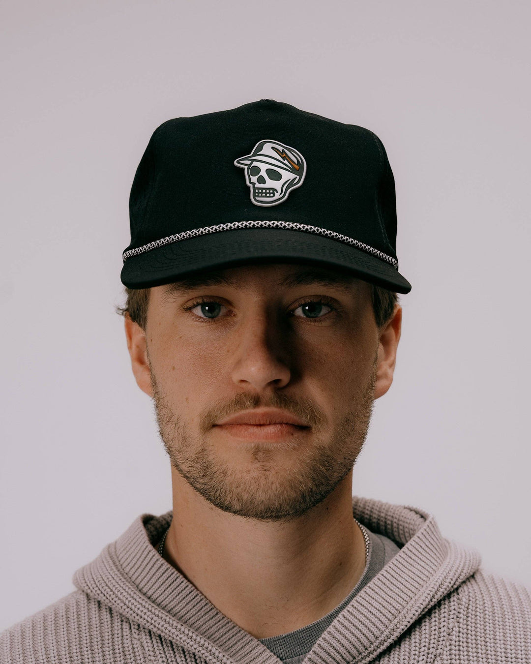 Skull Caddie Performance Rope Hat - Black