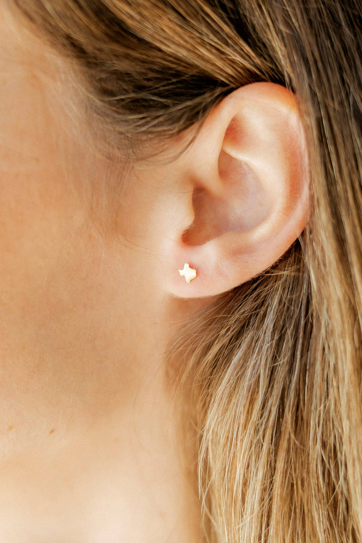 Screwback Stud Earrings - Petite Texas
