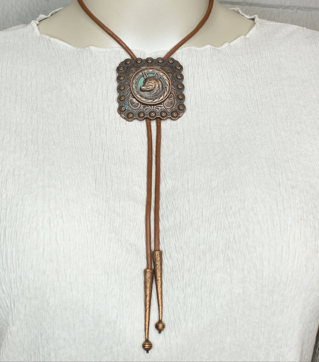 Lone Wolf Bolo Tie