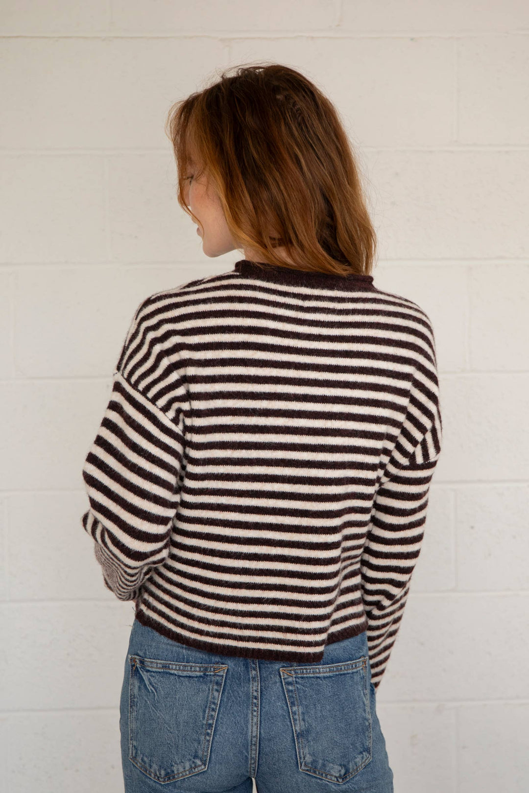 Piper Striped Henley Pullover