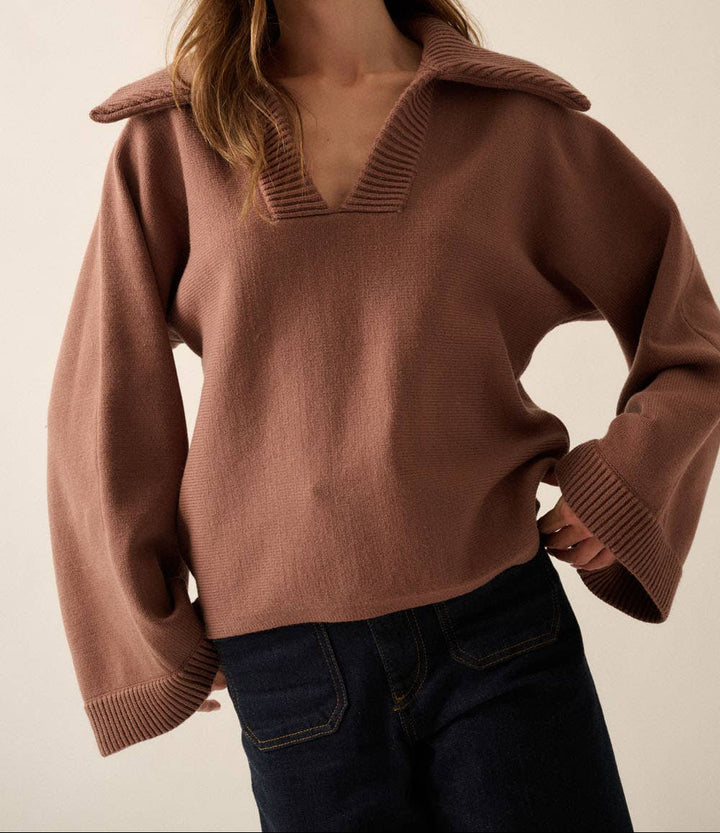 Annika Bell-Sleeve Sweater