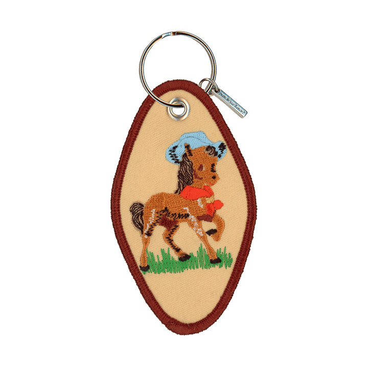 Hey Good Lookin' Embroidered Keychain