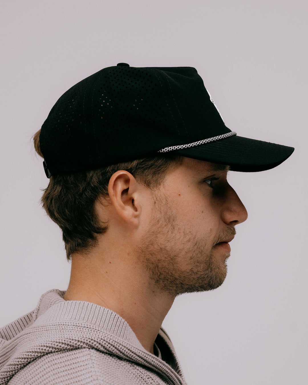 Skull Caddie Performance Rope Hat - Black