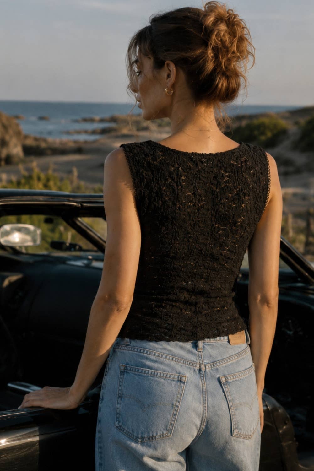Bella Soft Lace Sleeveless Top