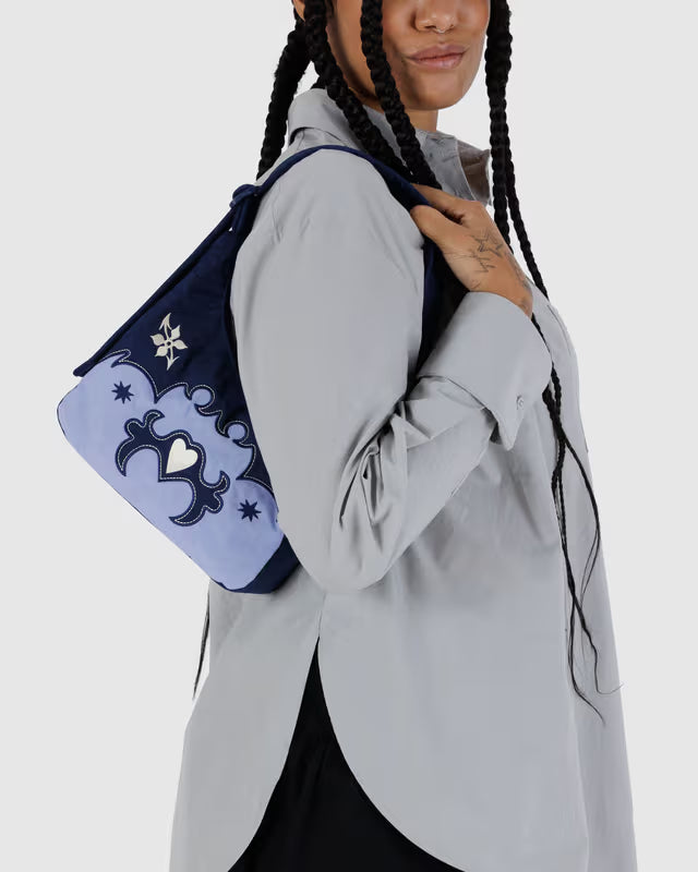 Baggu Mini Nylon Shoulder Bag Western Applique