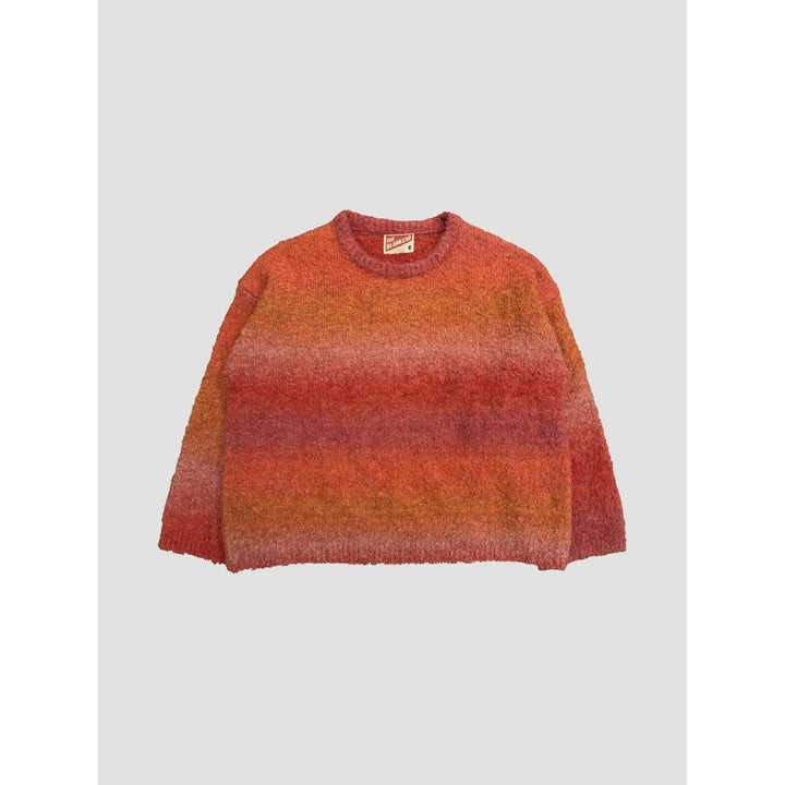 Red Ombre Retro Sweater