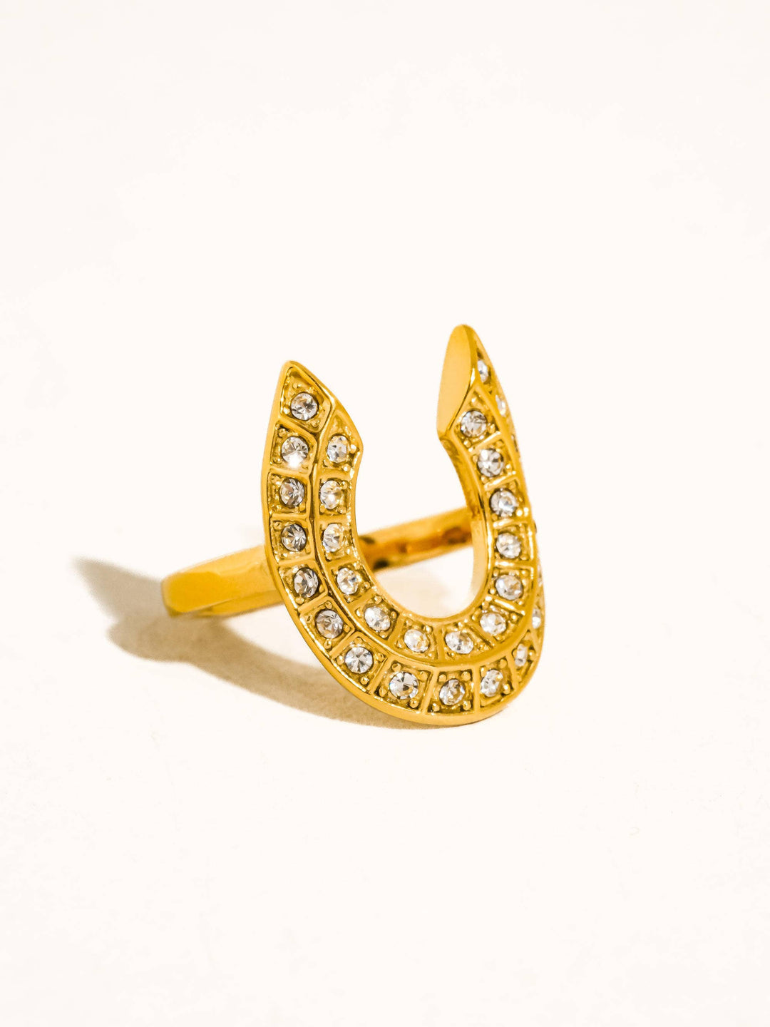 CZ Horseshoe Ring