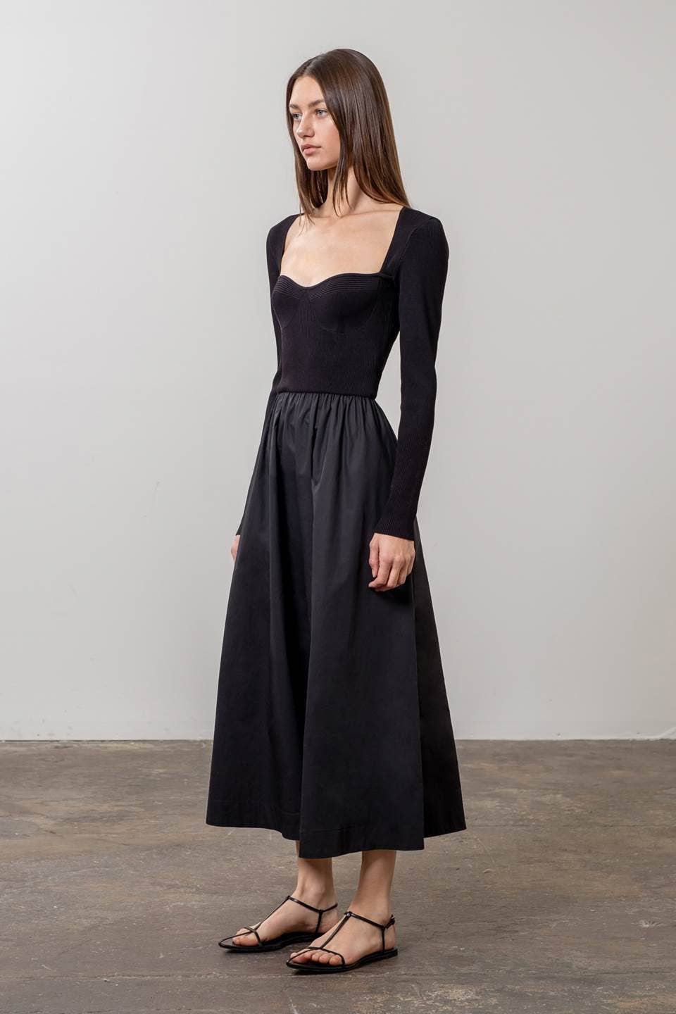 Ellie Sweetheart Midi Dress