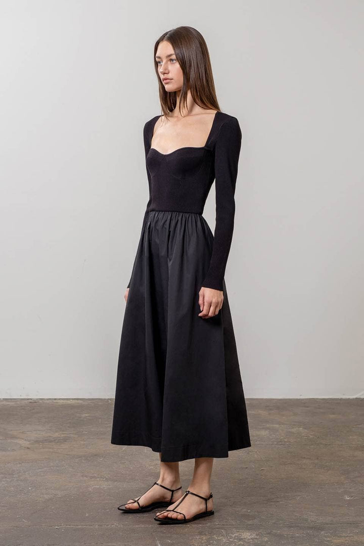 Ellie Sweetheart Midi Dress