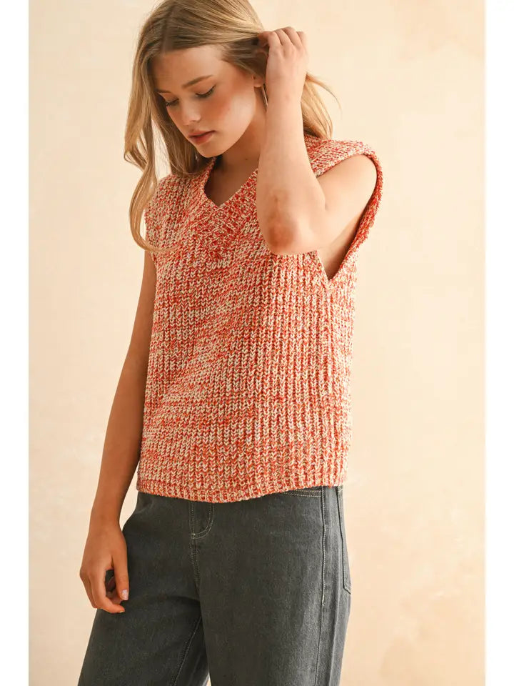 Charlie Two Tone Chenille Vest