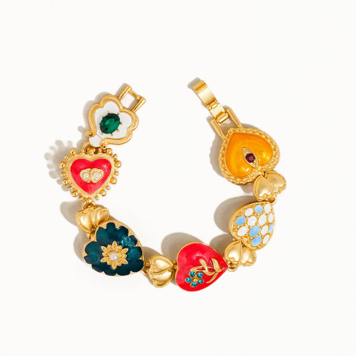 Elysian Baroque Heart Color Bracelet
