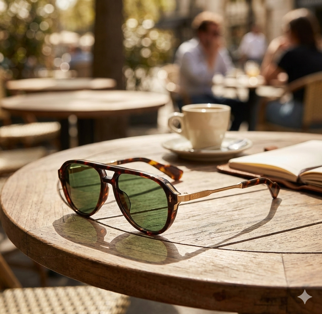 Oliver Tortoiseshell Aviator Sunglasses