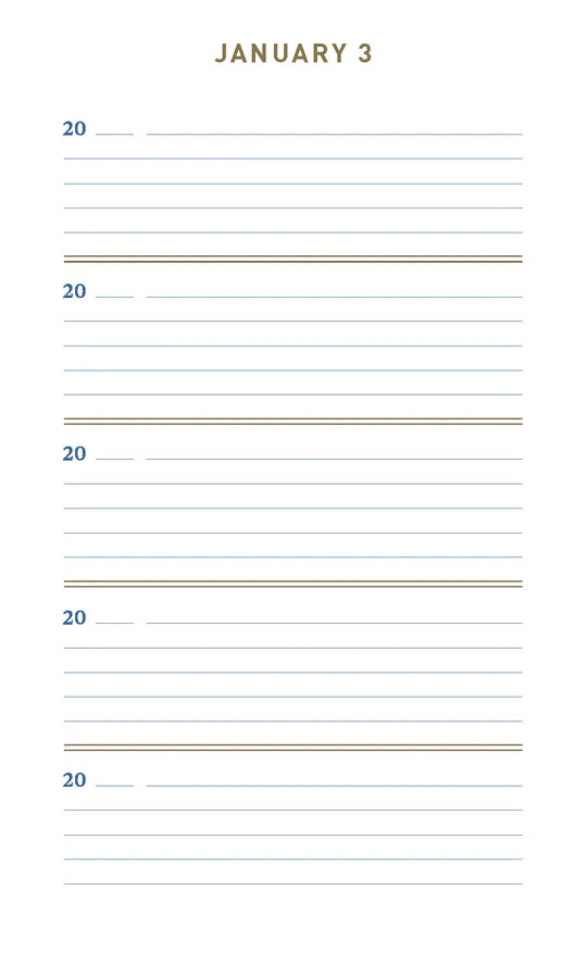 One Line a Day Journal