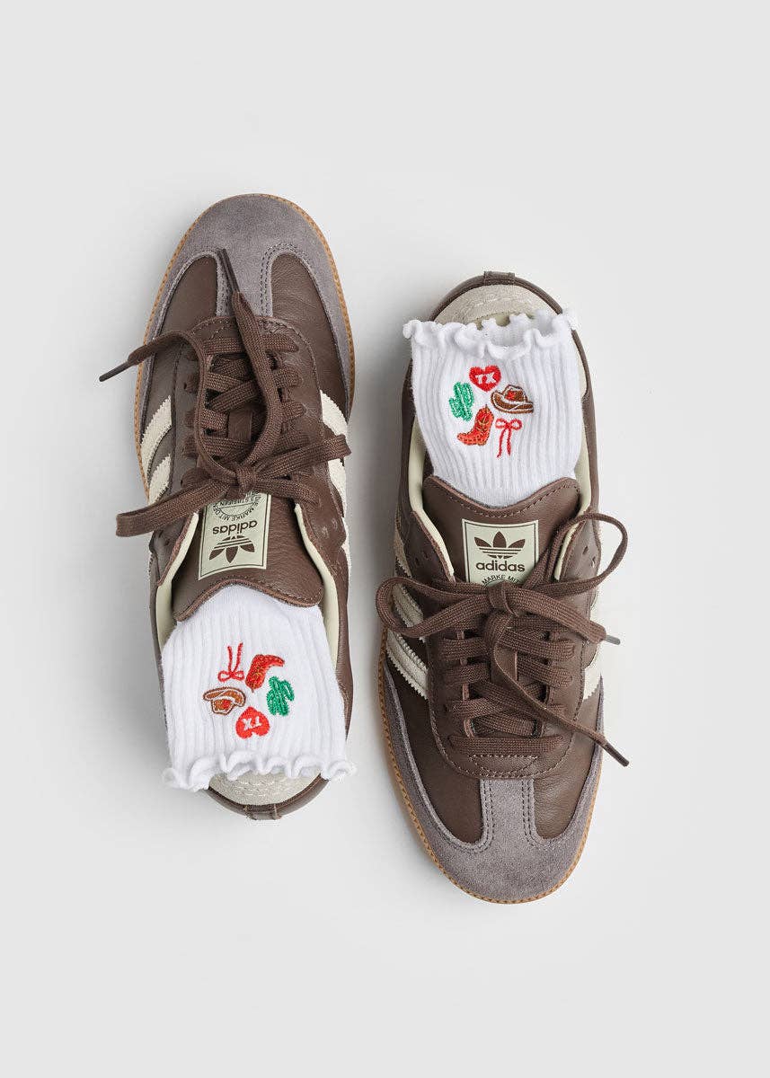 Texas Icons Ruffle Socks