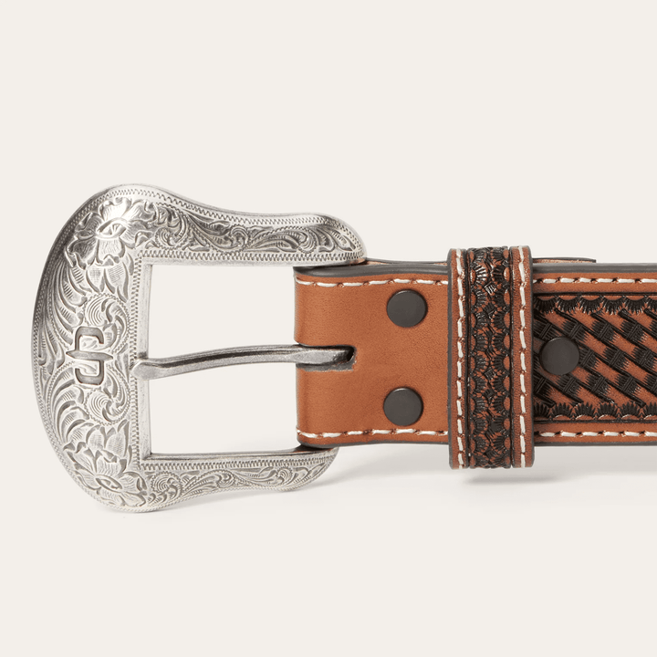 Stetson Western Icon Tooled Belt