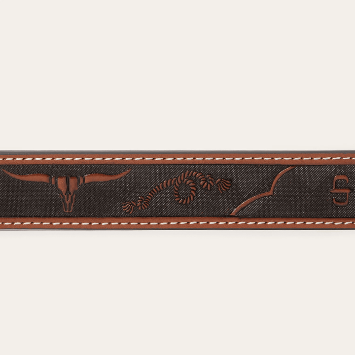 Stetson Western Icon Tooled Belt