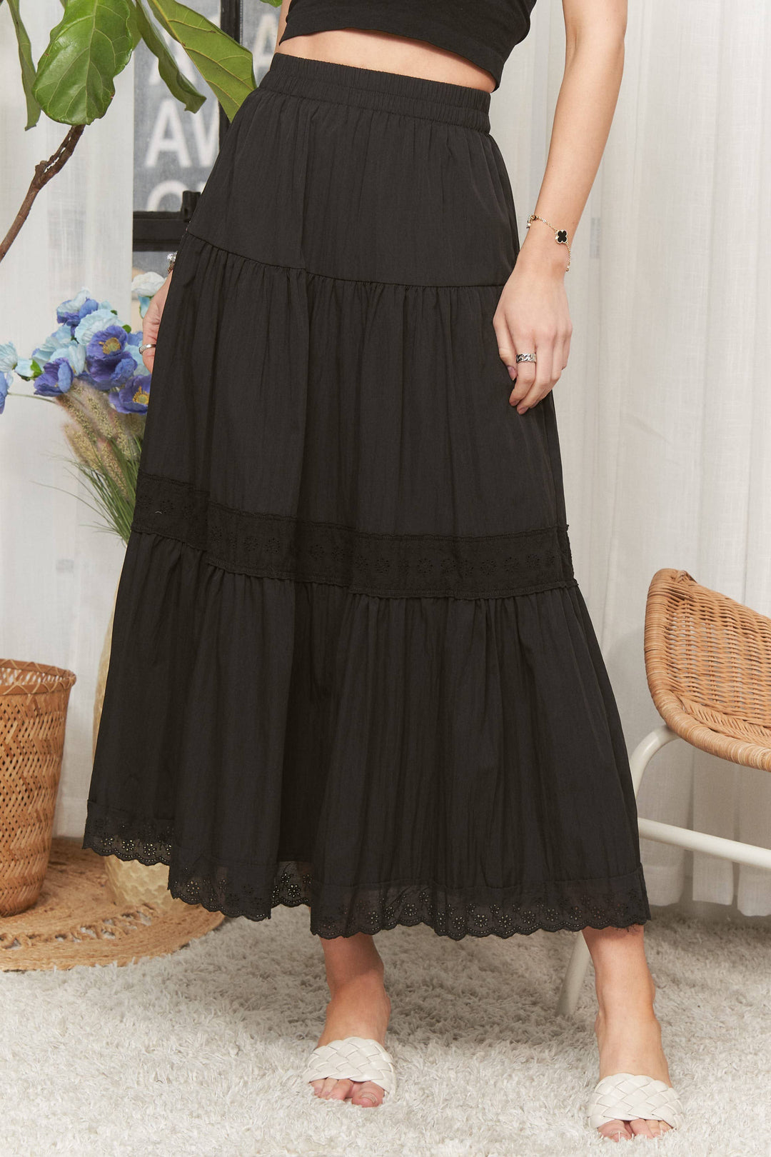 Isabella Boho Maxi Skirt