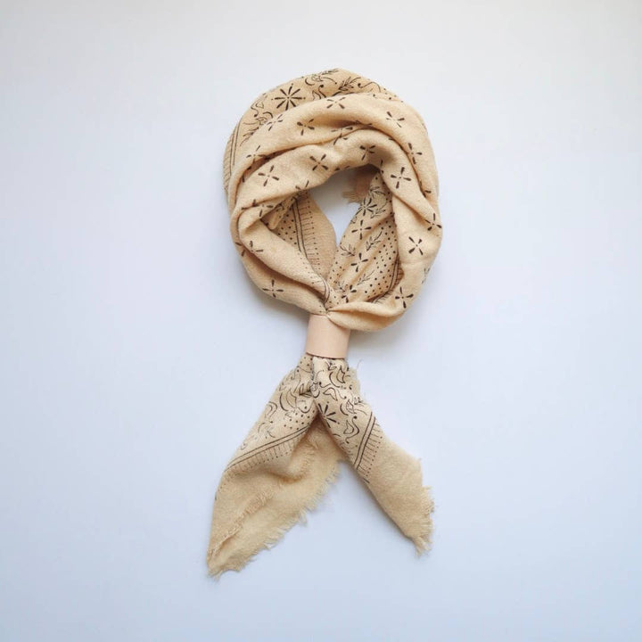 Oatmeal Classic Silk Bandana