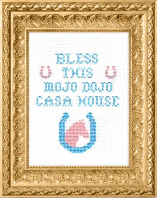 Bless This Mojo Dojo Casa House Cross Stitch Kit