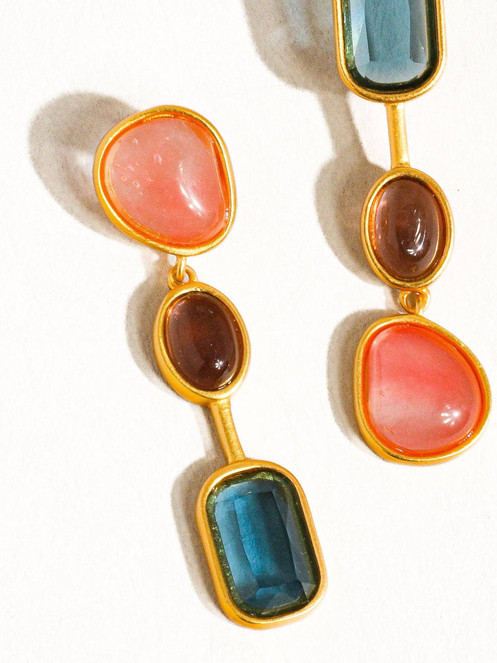 Delia Vintage Mismatch Drop Earrings