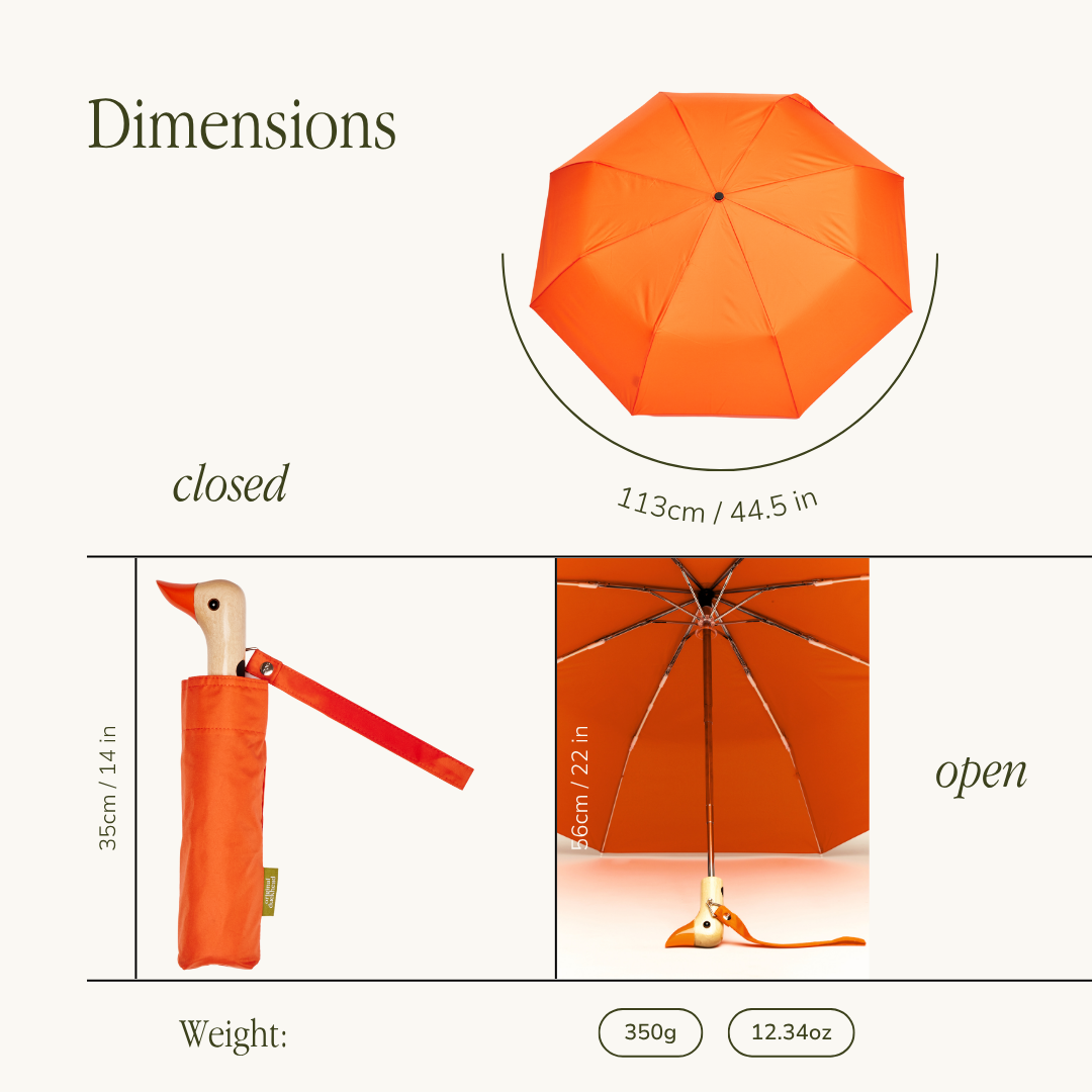 Papaya Duckhead Compact Umbrella